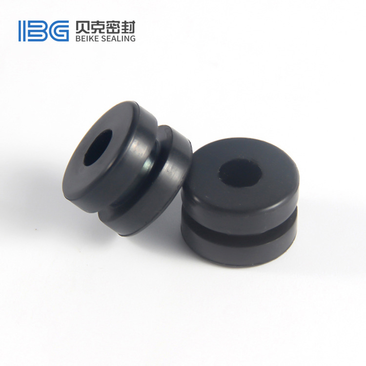可定制橡胶减震垫NBR丁腈耐磨损黑色橡胶绕线